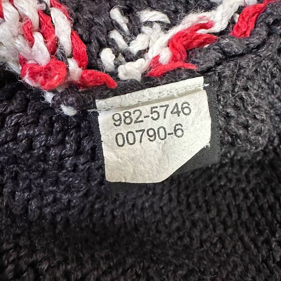 BeldochPopper Woman Christmas Sweater 1X Black/Red/White Reindeer Snowflake Tree - Picture 9 of 9